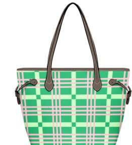 Rodeo Medium Tote - Green Plaid