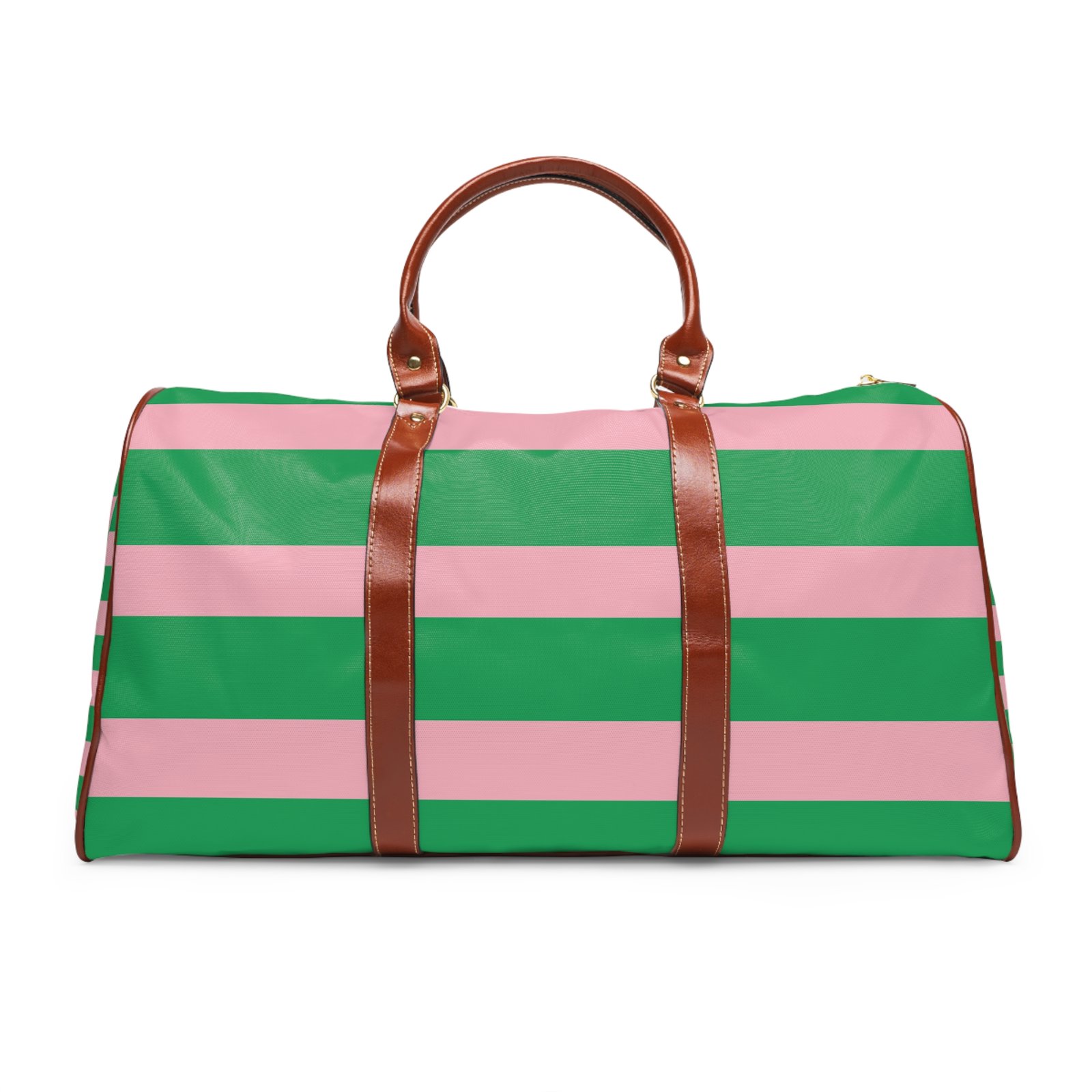 Ivy Weekender - Pink & Green Stripes - Front